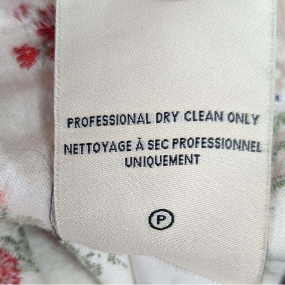 Alice + Olivia Off White Multi Renee Embroidered Cropped Denim Jacket XS NWOT - Picture 9 of 11